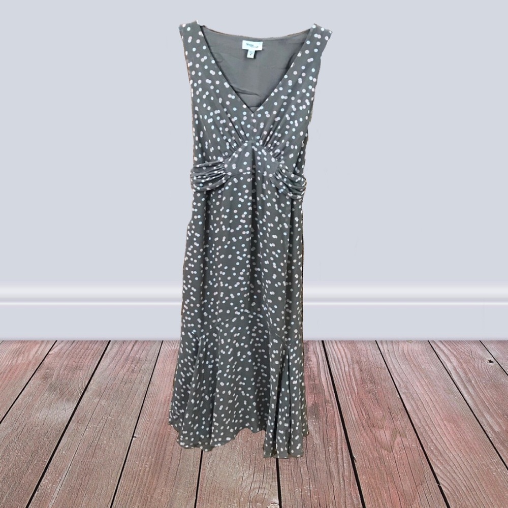 Mimi Maternity dress silk M Medium polka dots airy